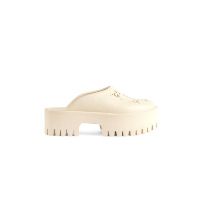 GUCCI WOMEN'S PLATFORM PERFORATED G SANDAL 